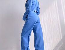 Брючный костюм с широкими штанами  Брючный костюм с широкими штанами  | PUSHKA SHOP