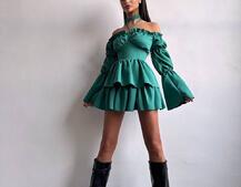 Сукня з чокером  | PUSHKA SHOP