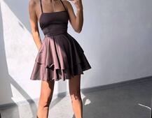 Шовкова сукня  з пишною спідницею та шнурівкою   Шовкова сукня  з пишною спідницею та шнурівкою   | PUSHKA SHOP