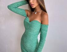 Трикотажна сукня міді  з чашечками  Трикотажна сукня міді  з чашечками  | PUSHKA SHOP