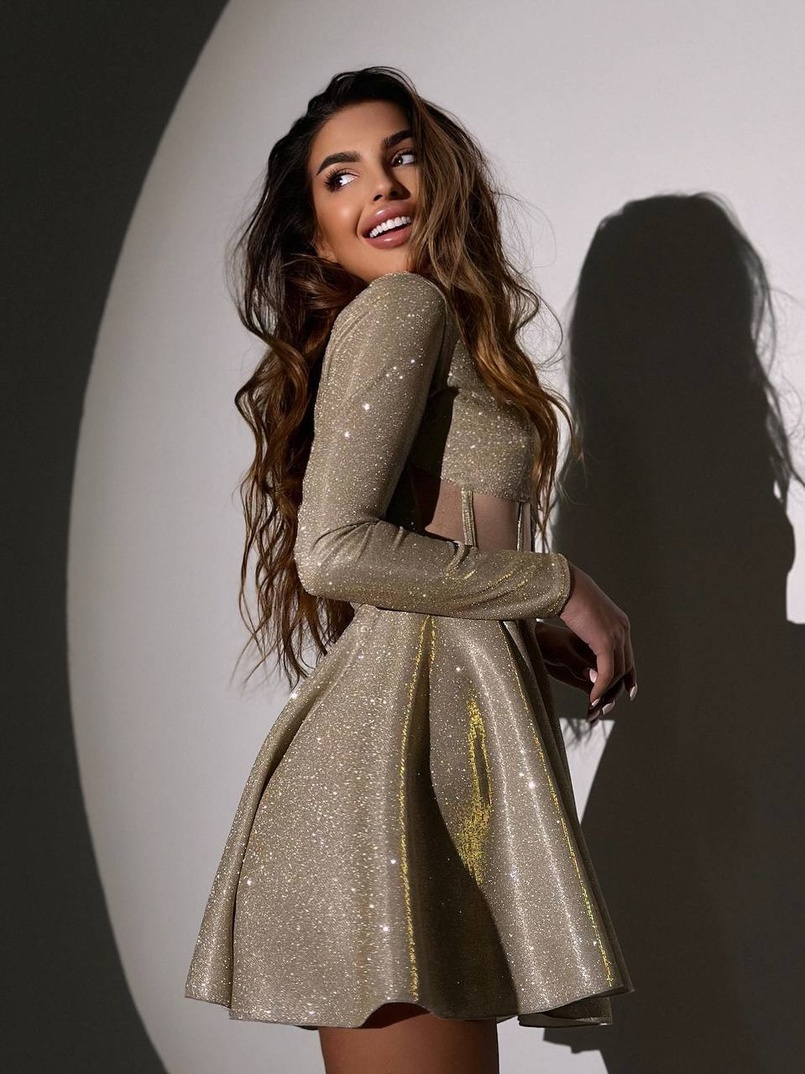 Блискуча корсетна сукня з пишною спідницею Блискуча корсетна сукня з пишною спідницею | PUSHKA SHOP