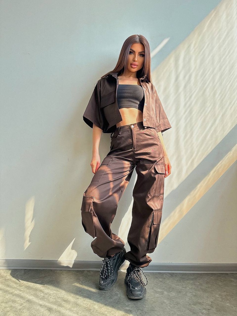 Комплект:  сорочка та штани карго Комплект:  сорочка та штани карго | PUSHKA SHOP