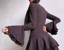 Сукня з з воланами на ґудзиках  Сукня з з воланами на ґудзиках  | PUSHKA SHOP