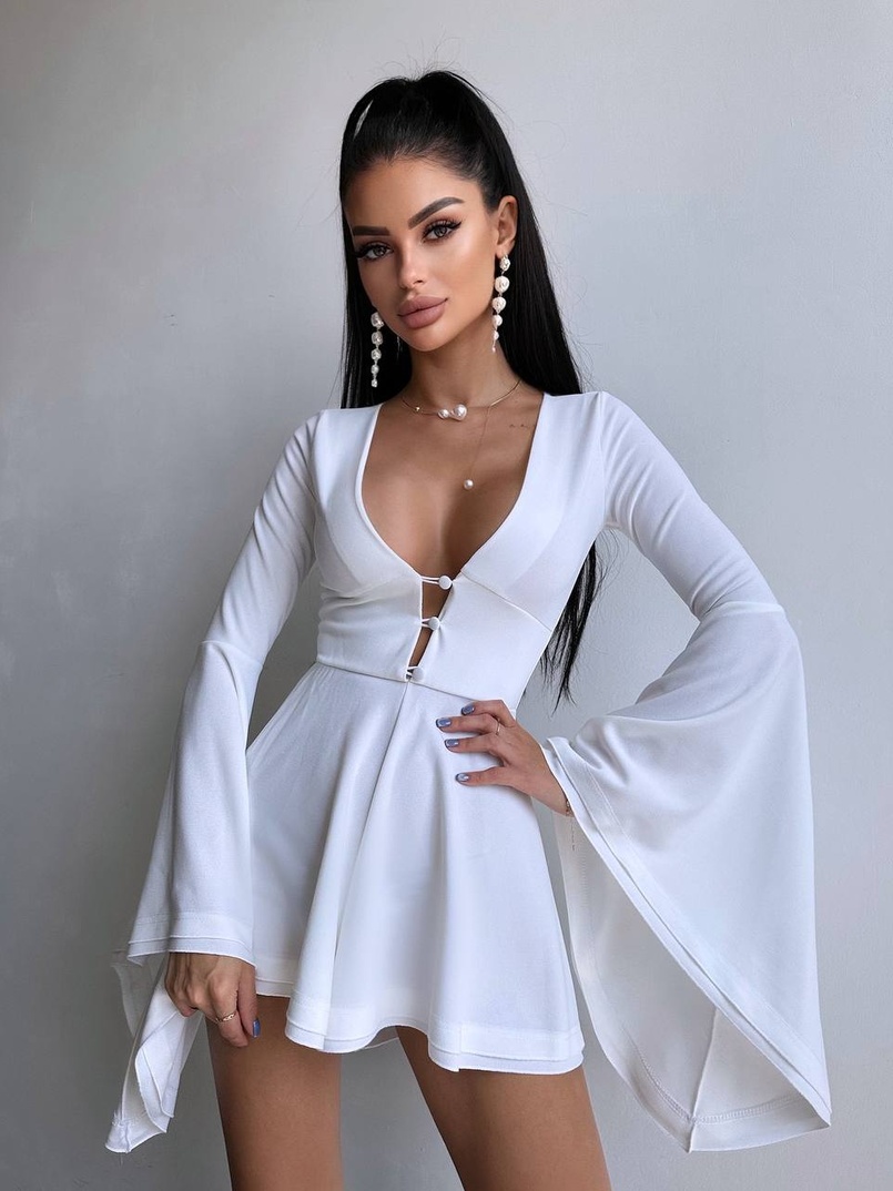 Ромпер з розкльошеними рукавами  Ромпер з розкльошеними рукавами  | PUSHKA SHOP