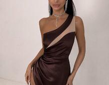 Атласна сукня максі  | PUSHKA SHOP