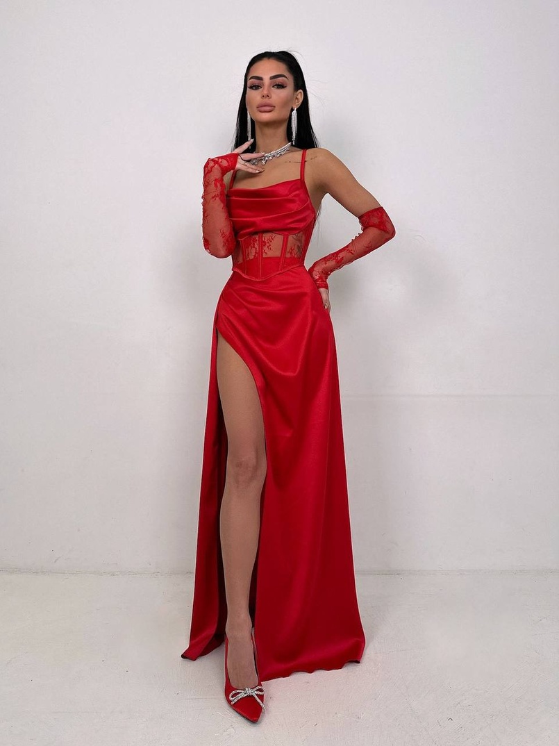 Комплект: корсет+ рукавички + спідниця максі Комплект: корсет+ рукавички + спідниця максі | PUSHKA SHOP