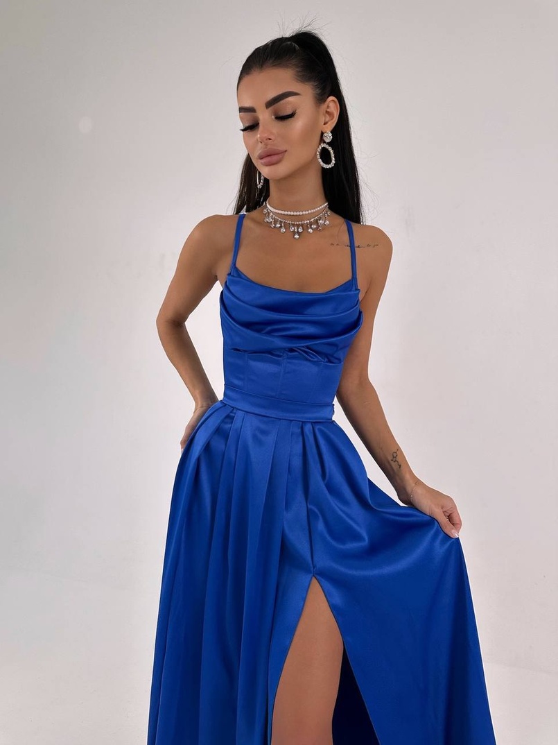 Атласний комплект: корсет + спідниця максі Атласний комплект: корсет + спідниця максі | PUSHKA SHOP