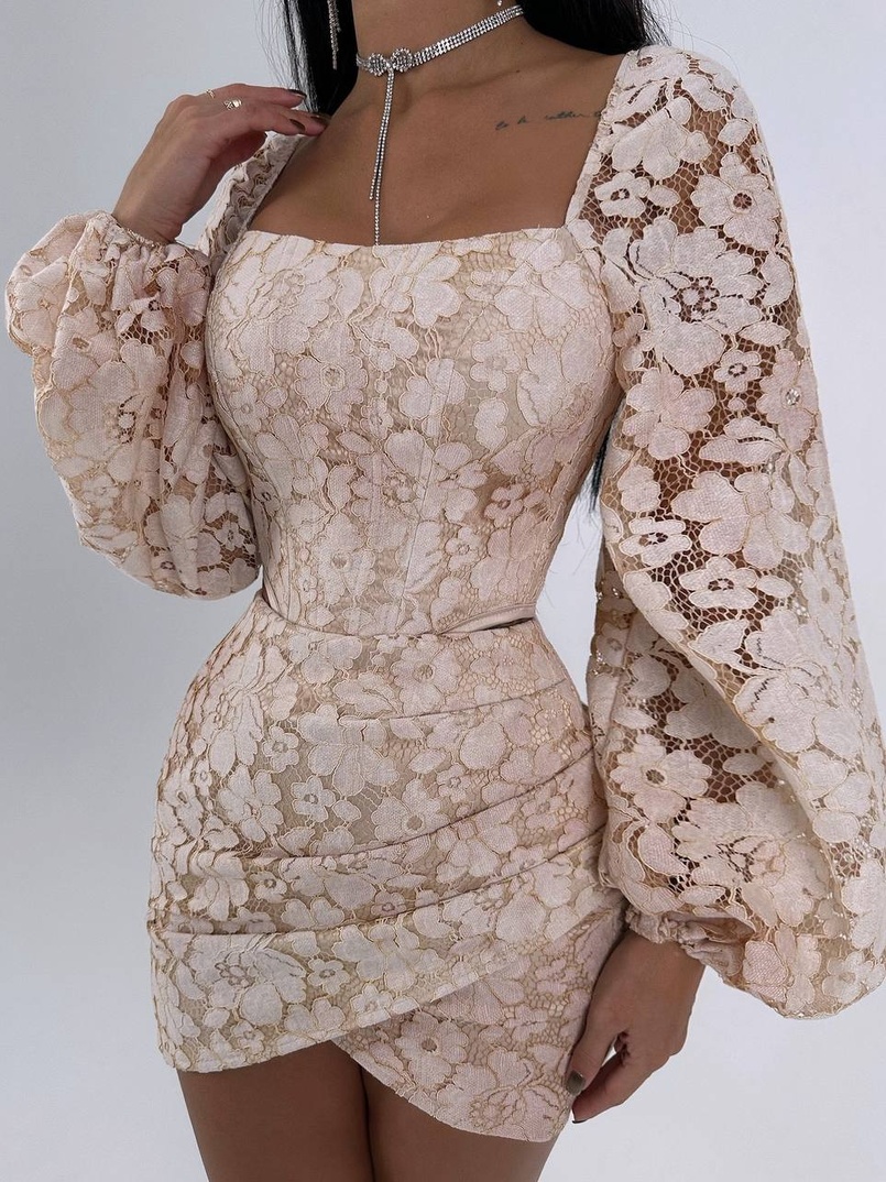 Мереживний комплект: корсет + спідниця міні Мереживний комплект: корсет + спідниця міні | PUSHKA SHOP