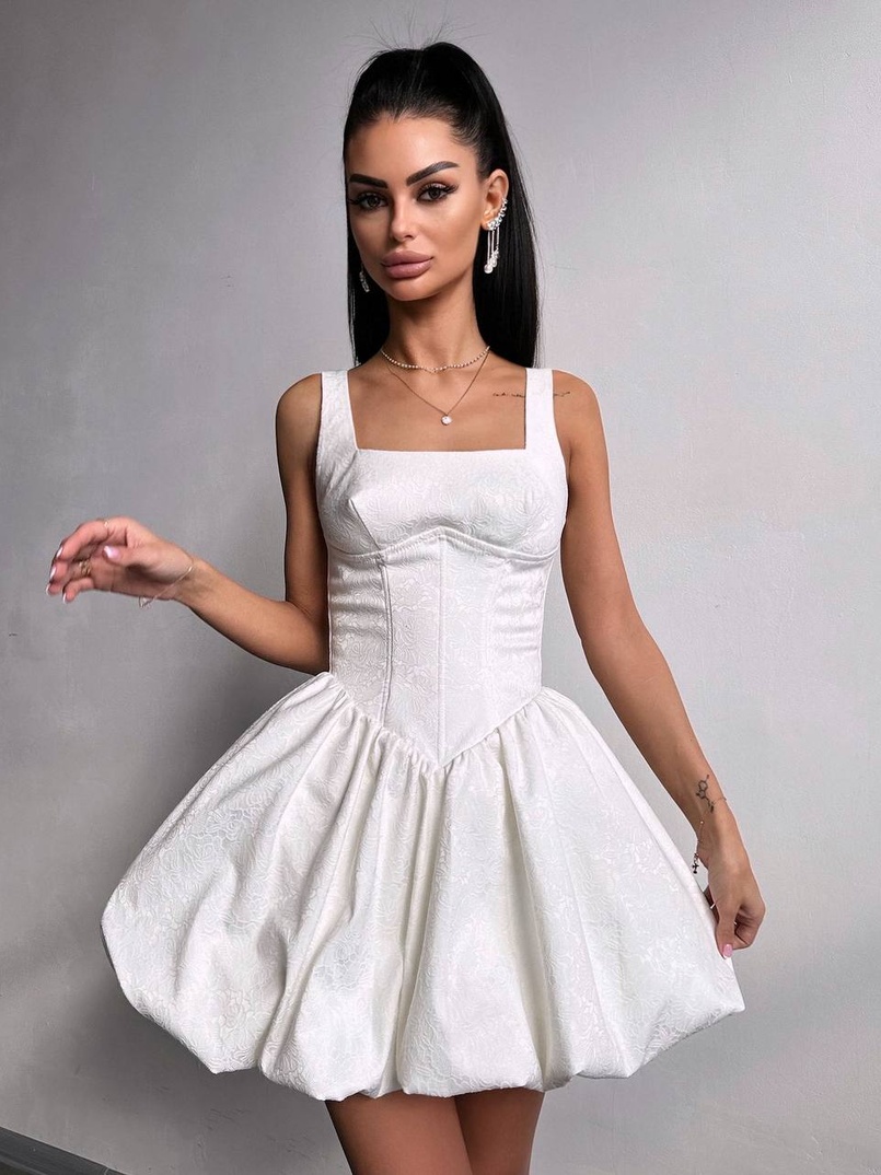 Корсетна сукня с пишною спідницею-балоном | PUSHKA SHOP
