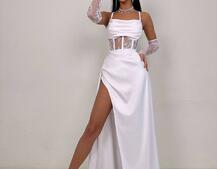 Комплект: корсет+ рукавички + спідниця максі Комплект: корсет+ рукавички + спідниця максі | PUSHKA SHOP