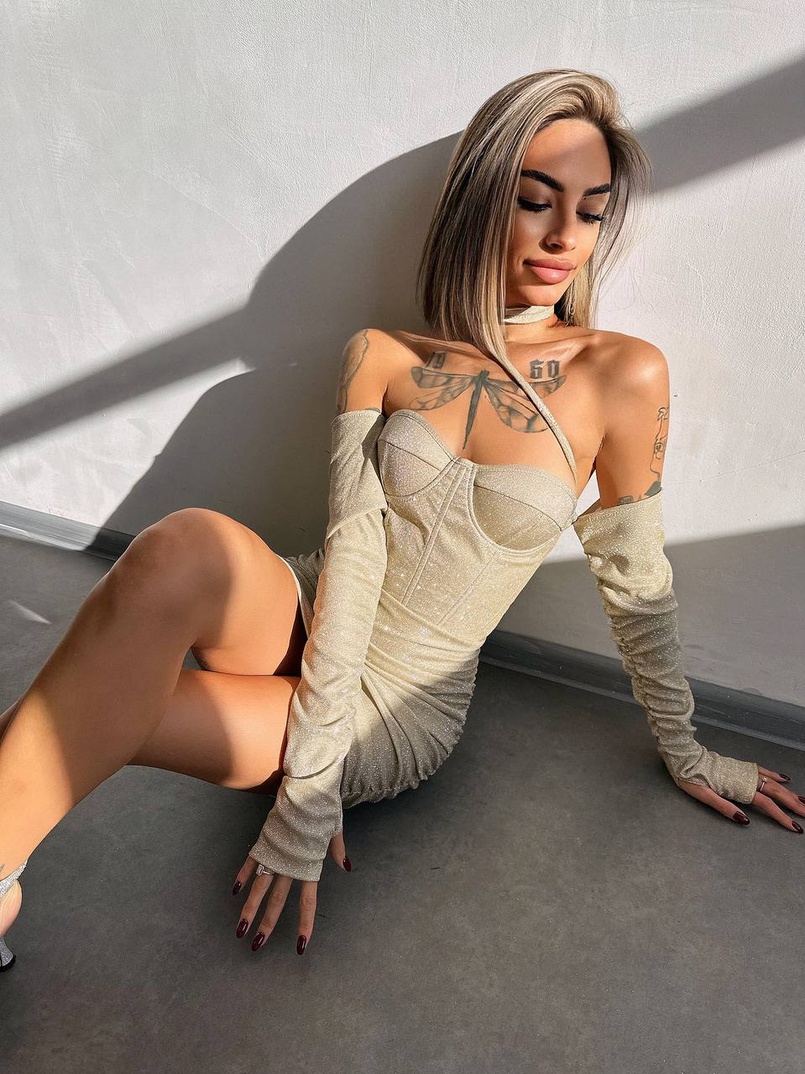 Сяюча корсетна сукня бюстьє Сяюча корсетна сукня бюстьє | PUSHKA SHOP