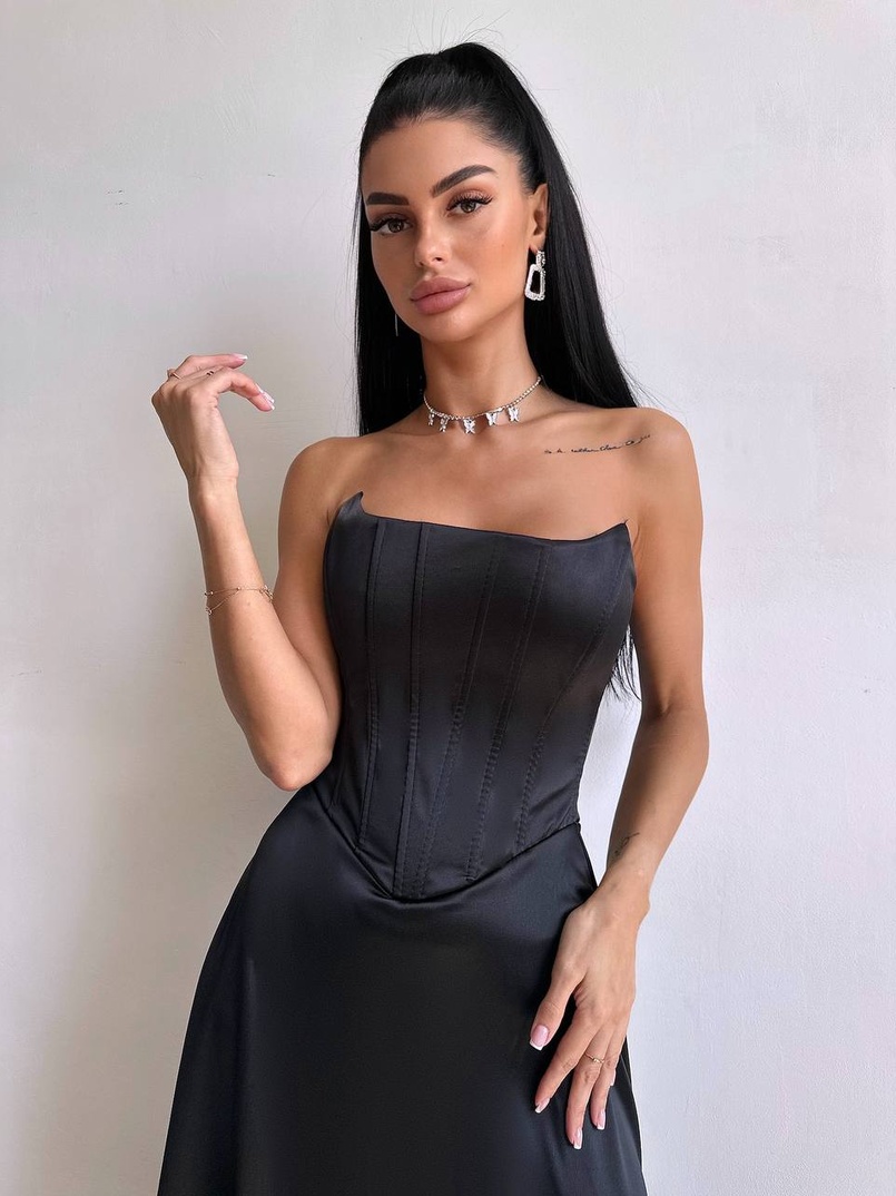 Корсетна сукня міді  | PUSHKA SHOP