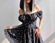 Сукня- міні у квітковий принт Сукня- міні у квітковий принт | PUSHKA SHOP