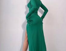 Комплект: трикотажне плаття- міді + корсет + рукавички Комплект: трикотажне плаття- міді + корсет + рукавички | PUSHKA SHOP