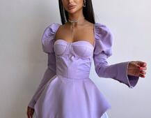 Сукня з чашечками та елементами корсету  | PUSHKA SHOP