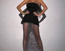 Комплект: сяюча спідниця + топ з баскою, декорований стразами Ручна робота Комплект: сяюча спідниця + топ з баскою, декорований стразами Ручна робота | PUSHKA SHOP