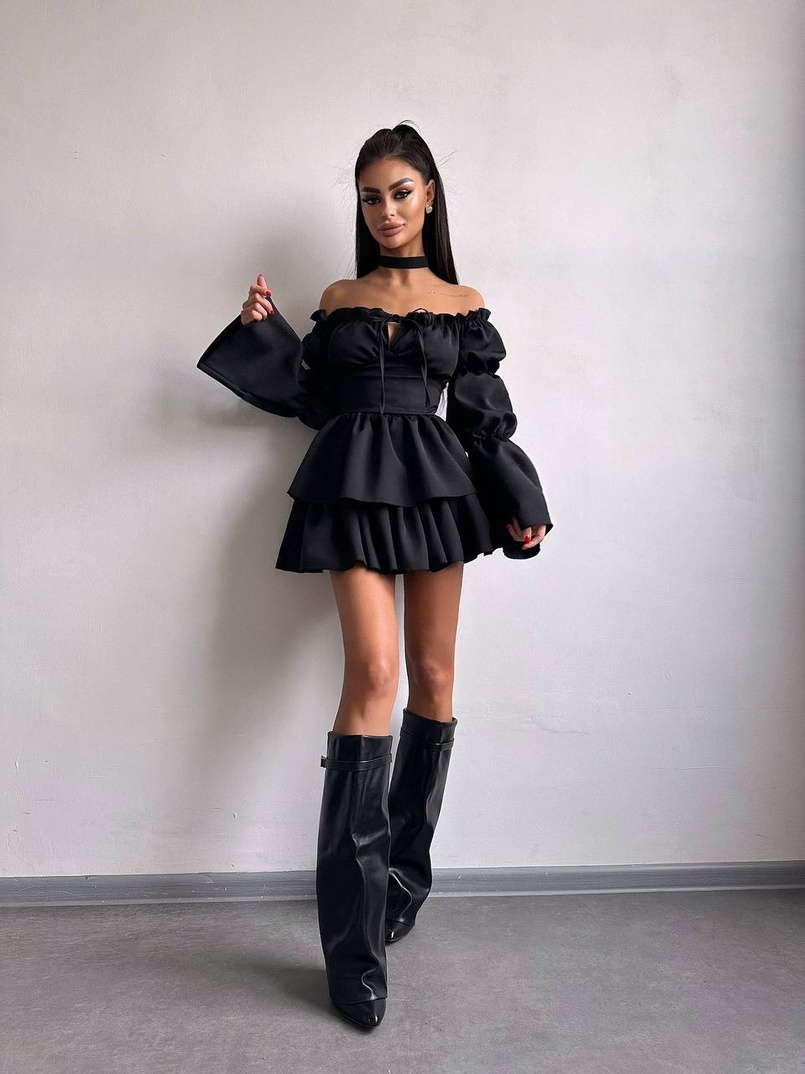 Сукня з чокером  | PUSHKA SHOP