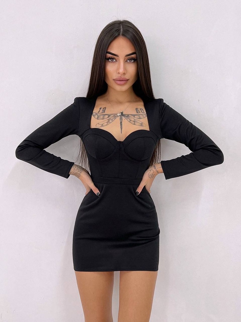 Сукня із чашечками з ефектом push up Сукня із чашечками з ефектом push up | PUSHKA SHOP