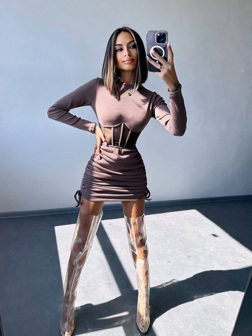 Сукня-міні  з елементами корсету  Довжину спідниці можна регулювати  Сукня-міні  з елементами корсету  Довжину спідниці можна регулювати  | PUSHKA SHOP