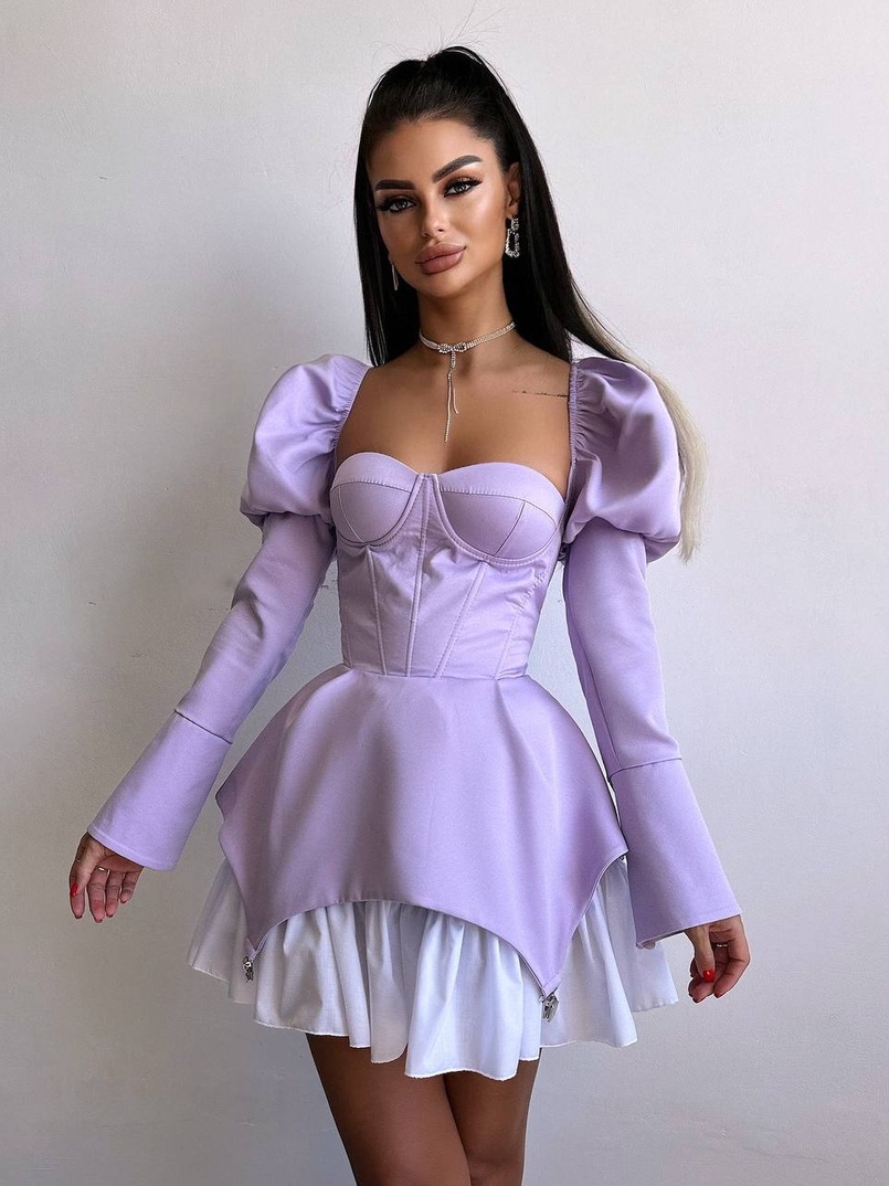 Сукня з чашечками та елементами корсету  | PUSHKA SHOP