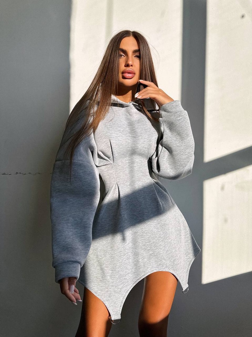 Тепле приталене худі з капюшоном на флісі + корсет на шнурівці Можна носити з корсетом та без Тепле приталене худі з капюшоном на флісі + корсет на шнурівці Можна носити з корсетом та без | PUSHKA SHOP