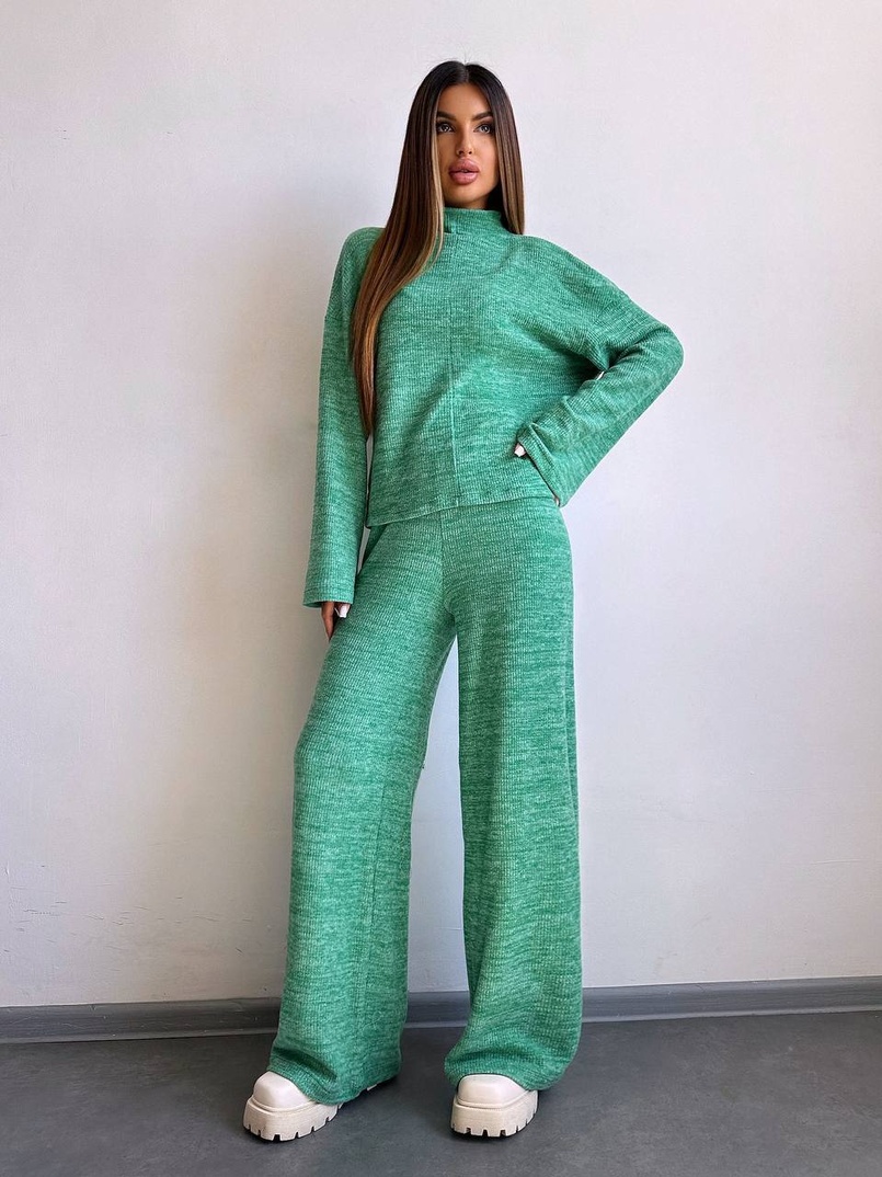 Трикотажний базовий комплект: світшот + штани  Трикотажний базовий комплект: світшот + штани  | PUSHKA SHOP