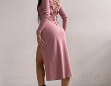 Плаття міді зі шнурівкою Плаття міді зі шнурівкою | PUSHKA SHOP