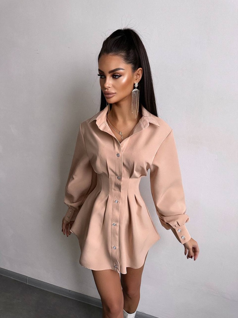 Приталена сорочка + корсет  | PUSHKA SHOP