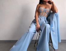 Костюм:  піджак на підкладці, штани+ корсет Костюм:  піджак на підкладці, штани+ корсет | PUSHKA SHOP