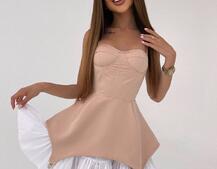 Сукня з чашечками та елементами корсету  Сукня з чашечками та елементами корсету  | PUSHKA SHOP