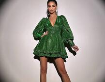 Сукня із пишною подвійною спідницею та драпіруванням Сукня із пишною подвійною спідницею та драпіруванням | PUSHKA SHOP