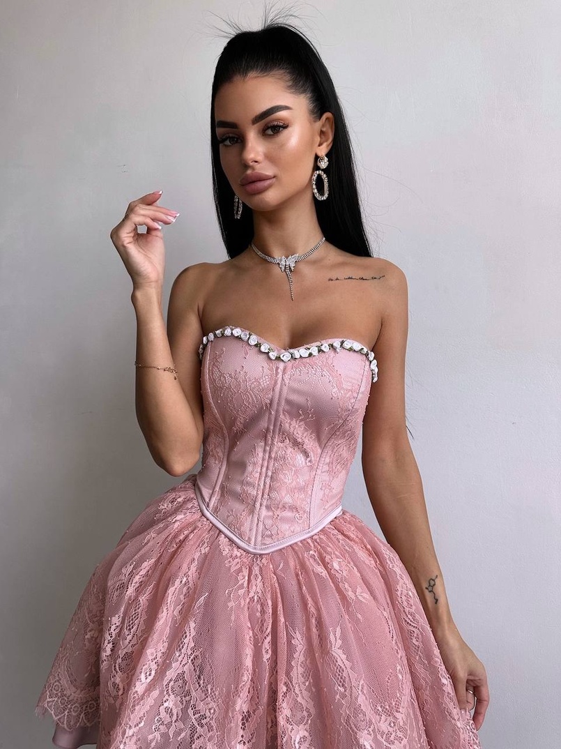 Романтичний комплект із корсета та мереживної спідниці ✨ | PUSHKA SHOP