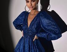 Сукня із пишною подвійною спідницею та драпіруванням Сукня із пишною подвійною спідницею та драпіруванням | PUSHKA SHOP