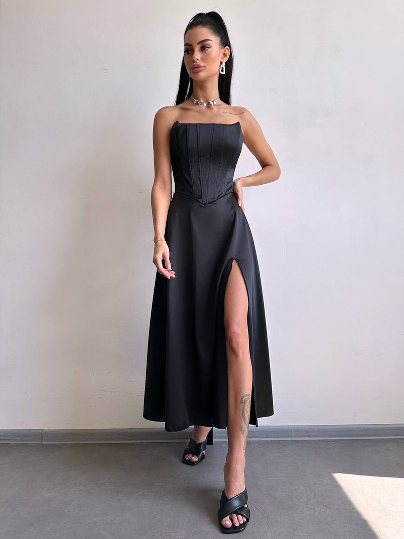 Корсетна сукня міді  | PUSHKA SHOP