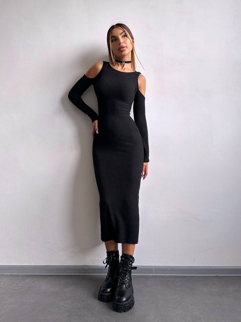 Трикотажна сукня міді    Трикотажна сукня міді    | PUSHKA SHOP