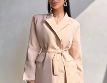 Комплект: піджак + блуза з баской + мереживна спідниця-шорти  Комплект: піджак + блуза з баской + мереживна спідниця-шорти  | PUSHKA SHOP