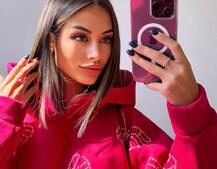 Трендове худі over size із сяючими стразами  Трендове худі over size із сяючими стразами  | PUSHKA SHOP