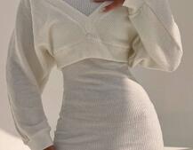 Трикотажна сукня-двійка  | PUSHKA SHOP