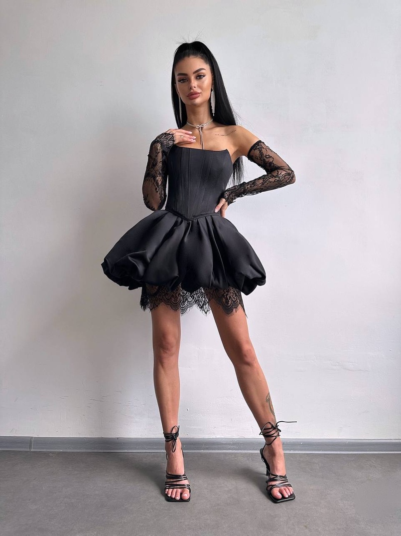 Комплект: корсет з рукавичками + спідниця  | PUSHKA SHOP
