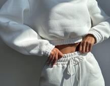 Базовий костюм на флісі з об'ємними капюшоном Базовий костюм на флісі з об'ємними капюшоном | PUSHKA SHOP