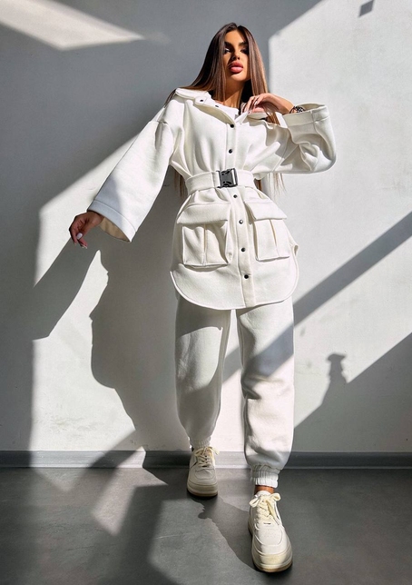 Комплект: тепла сорочка на кнопках + джоггери | PUSHKA SHOP