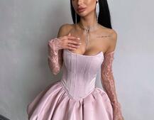 Комплект: корсет з рукавичками + спідниця  | PUSHKA SHOP