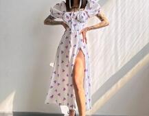 Сукня- міді  з квітковим принтом Сукня- міді  з квітковим принтом | PUSHKA SHOP