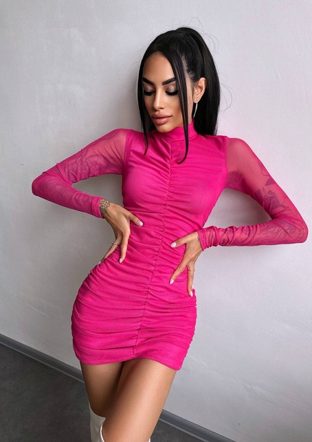 Сукня міні з драпіруванням  | PUSHKA SHOP