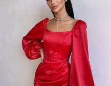 Атласний  комплект: корсет + спідниця з драпіруванням Атласний  комплект: корсет + спідниця з драпіруванням | PUSHKA SHOP