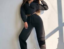 Комплект на флісі : худі з елементами корсету + штани  Комплект на флісі : худі з елементами корсету + штани  | PUSHKA SHOP