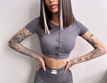 Комплект: топ на ґудзиках + велосипедки Комплект: топ на ґудзиках + велосипедки | PUSHKA SHOP