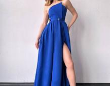 Сукня максі  з розрізом на спідниці  Сукня максі  з розрізом на спідниці  | PUSHKA SHOP