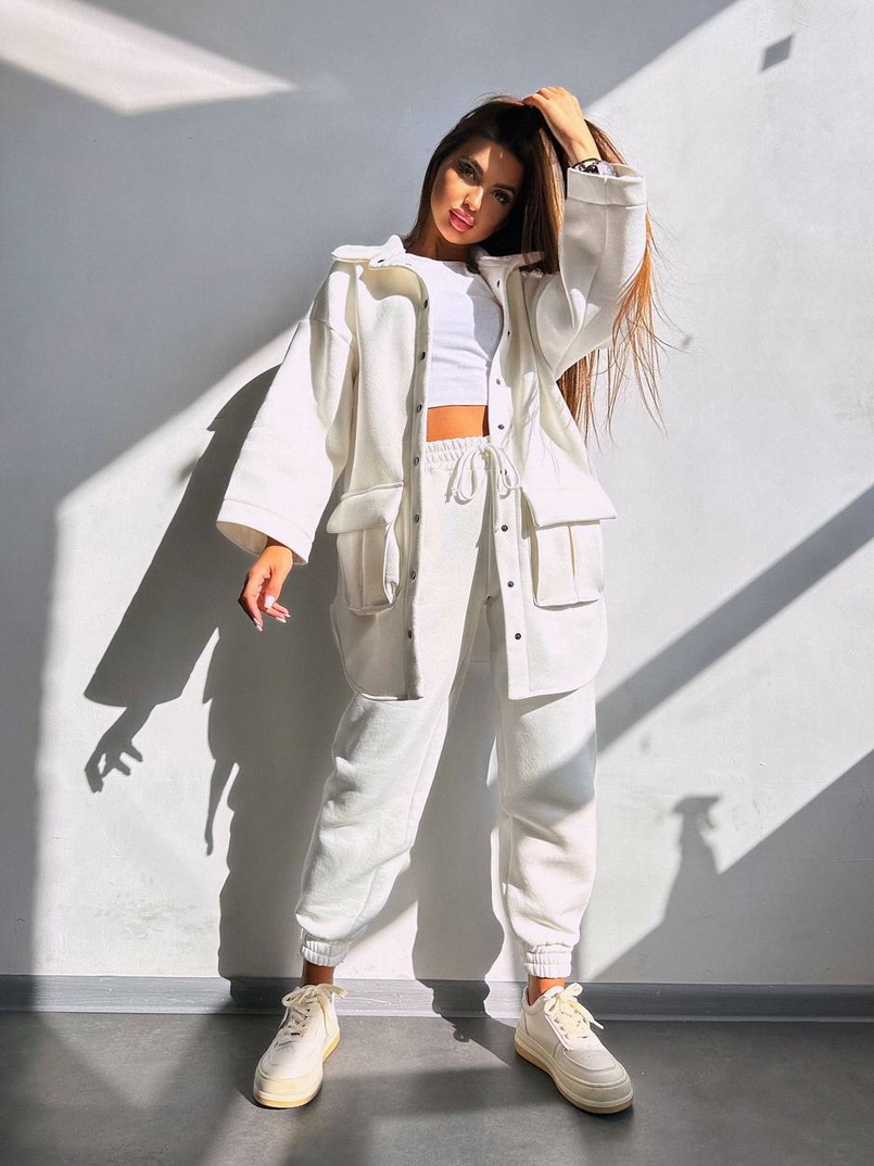 Комплект: тепла сорочка на кнопках + джоггери Комплект: тепла сорочка на кнопках + джоггери | PUSHKA SHOP