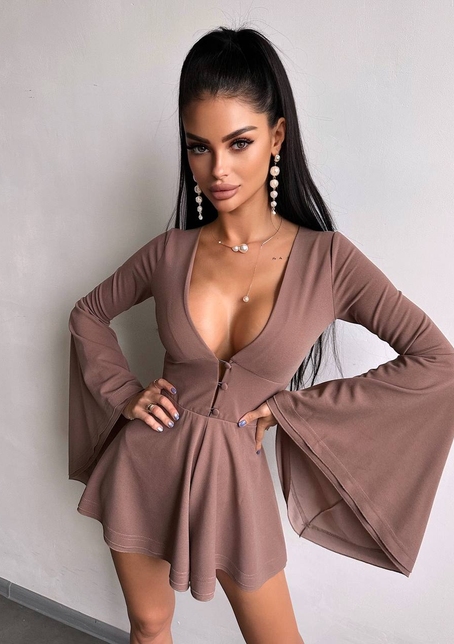 Ромпер з розкльошеними рукавами  Ромпер з розкльошеними рукавами  | PUSHKA SHOP